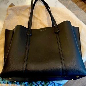 Tory Burch Perry Leather shopping tote bag
